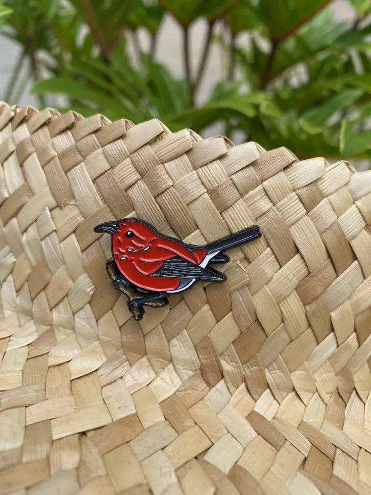 LAULIMA - ʻApapane pin - Noʻeau Designers