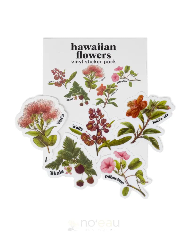 LAULIMA - Hawaiian Flowers Sticker Pack - Noʻeau Designers