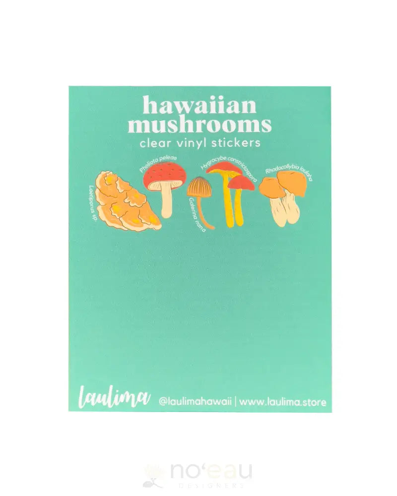 LAULIMA - Hawaiian Mushroom Sticker Pack - Noʻeau Designers