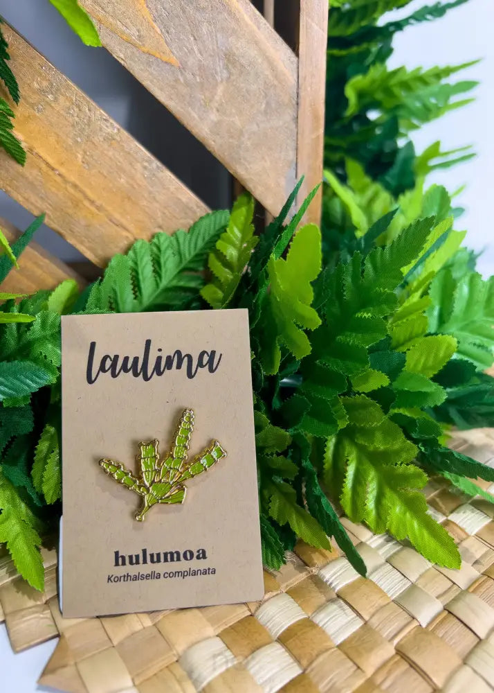 LAULIMA - Hulumoa Pin - Noʻeau Designers