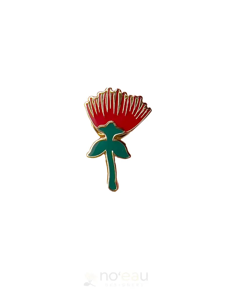 LAULIMA - ‘Ōhi‘a Lehua Pin - Noʻeau Designers