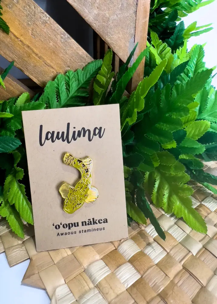 LAULIMA - Oopu Nakea Pin - Noʻeau Designers