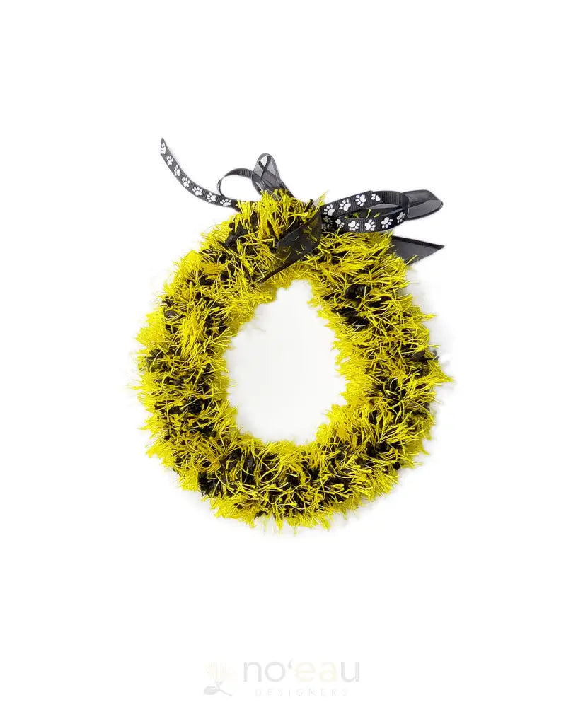 LEIS BY MONA - Dogs Leis Black/Yellow - Noʻeau Designers