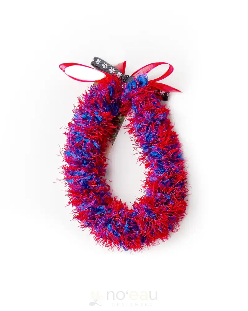 LEIS BY MONA - Dogs Leis Blue/Red - Noʻeau Designers