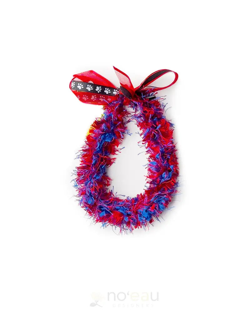 LEIS BY MONA - Dogs Leis Blue/Red - Noʻeau Designers