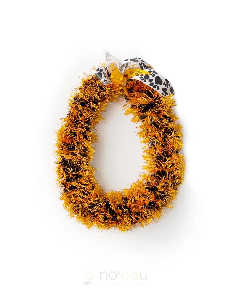 LEIS BY MONA - Dogs Leis Orange/Black - Noʻeau Designers