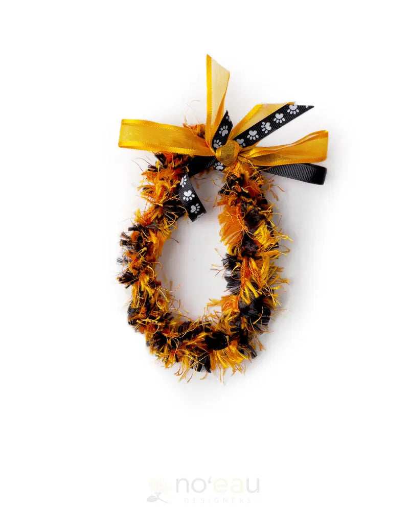 LEIS BY MONA - Dogs Leis Orange/Black - Noʻeau Designers