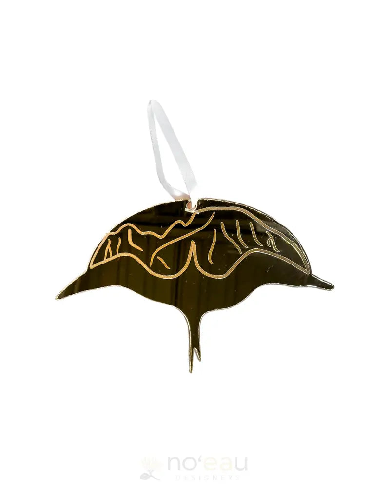 LITTLE LOCALS 808 - Acrylic Ornaments Kaiona / Gold HOME GOODS