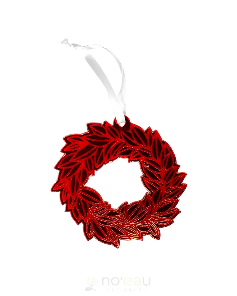 LITTLE LOCALS 808 - Acrylic Ornaments Maile / Red HOME GOODS
