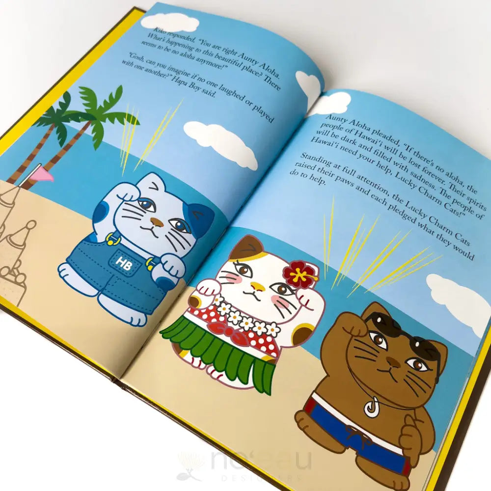LUCKY CHARM CATS - The Lucky Charm Cats Save The Aloha Spirit Book - Noʻeau Designers