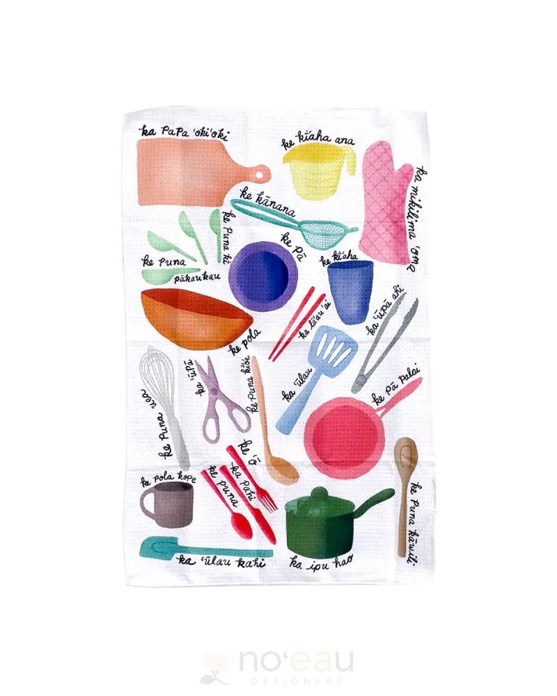 Mahuahua Designs - Assorted ʻŌlelo Kitchen Towels Kitchen Tools White Home Goods