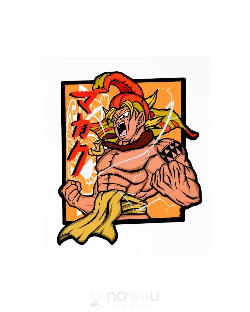 Makaku Designz - Assorted Stickerz Golden Warrior Stickers/Pins/Patches