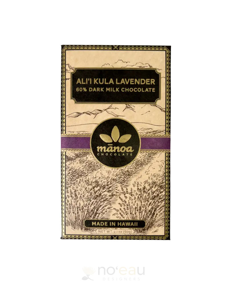 Manoa Chocolate - Assorted Dark Chocolate Bars Aliʻi Kula Lavender Food