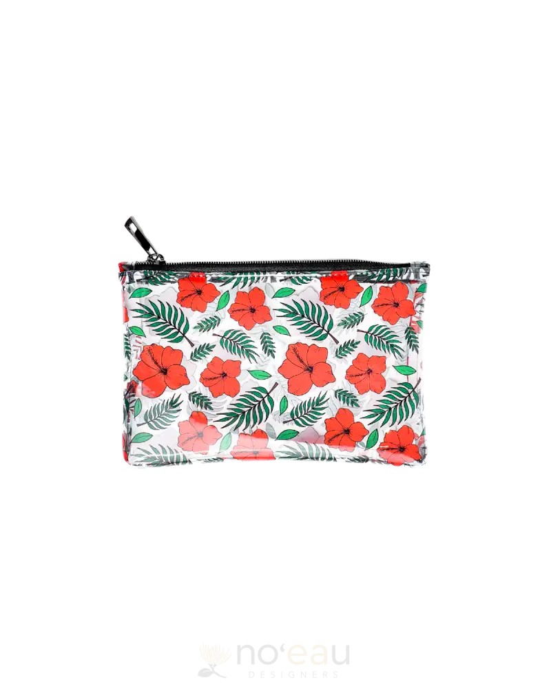 Meahana - Assorted Clear Travel Pouch Hibiscus Accessories