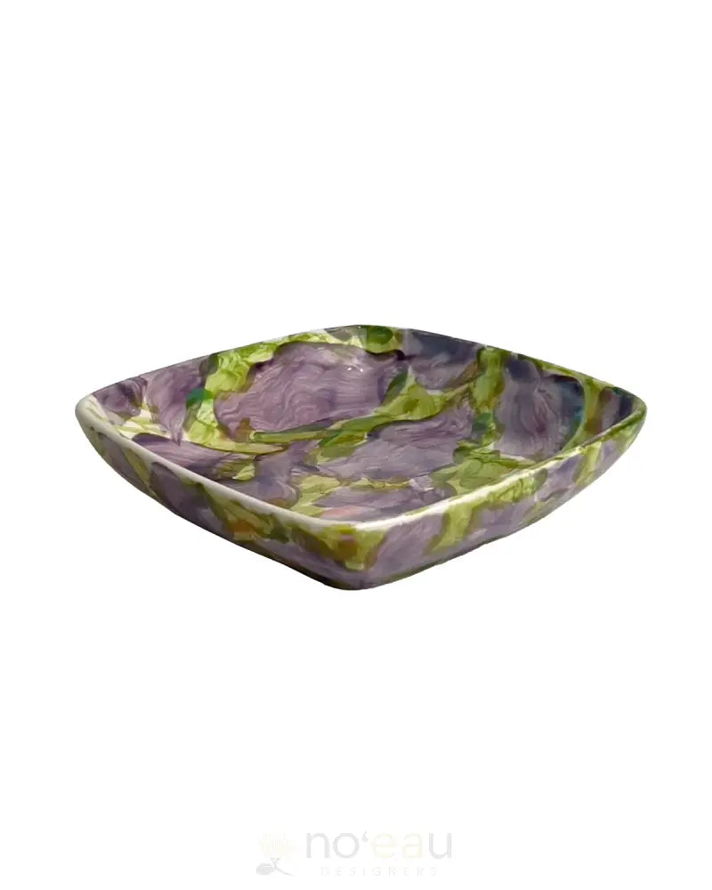 MICHAEL LEE - Small Square Sushi Dish Iris - Noʻeau Designers