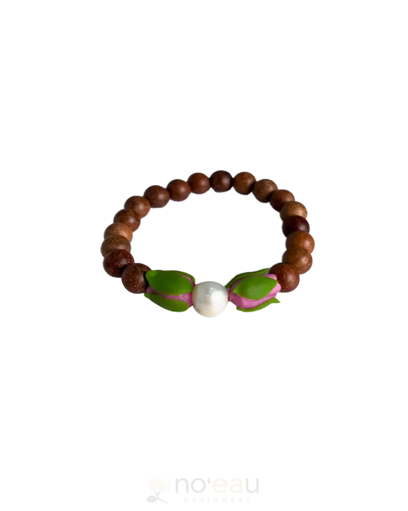 Nalei Designs - Iliahi Wooden Bead Bracelet Jewelry