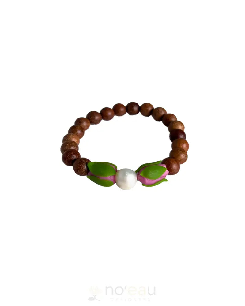 Nalei Designs - Iliahi Wooden Bead Bracelet Jewelry