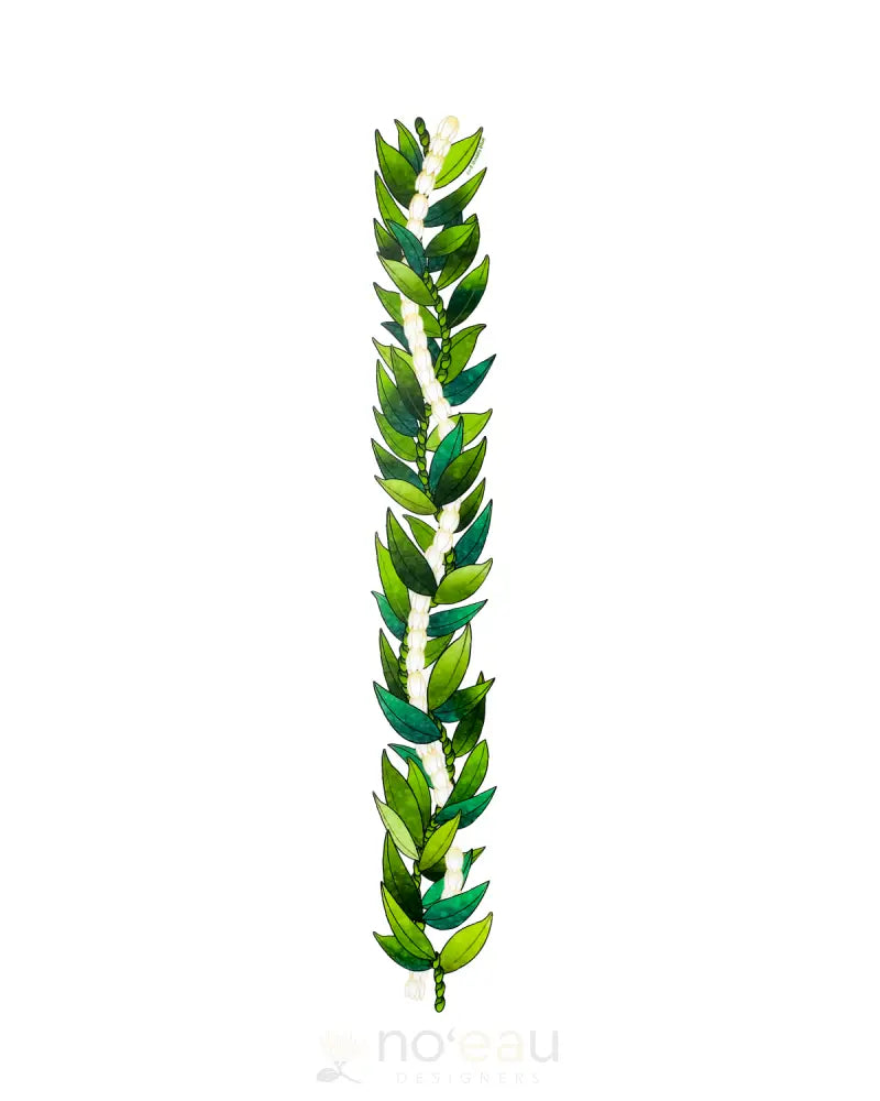 Nalu Blue - Assorted 13’’ Lei Stickers Maile/Pikake Stickers/Pins/Patches