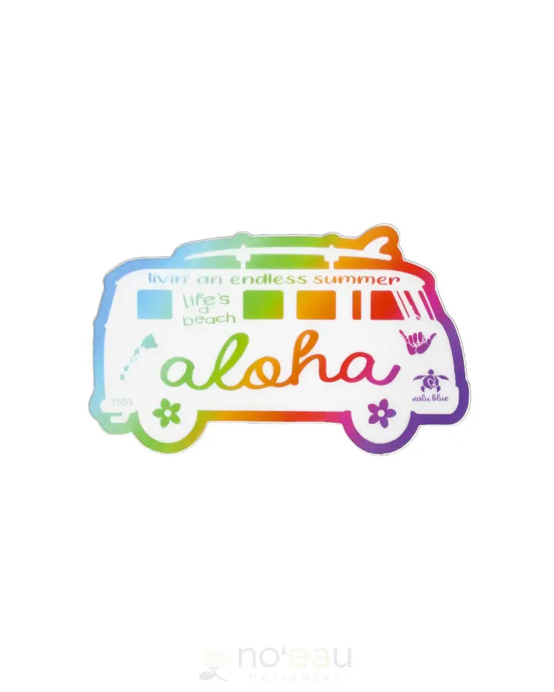 NALU BLUE - Aloha Series Stickers - Noʻeau Designers