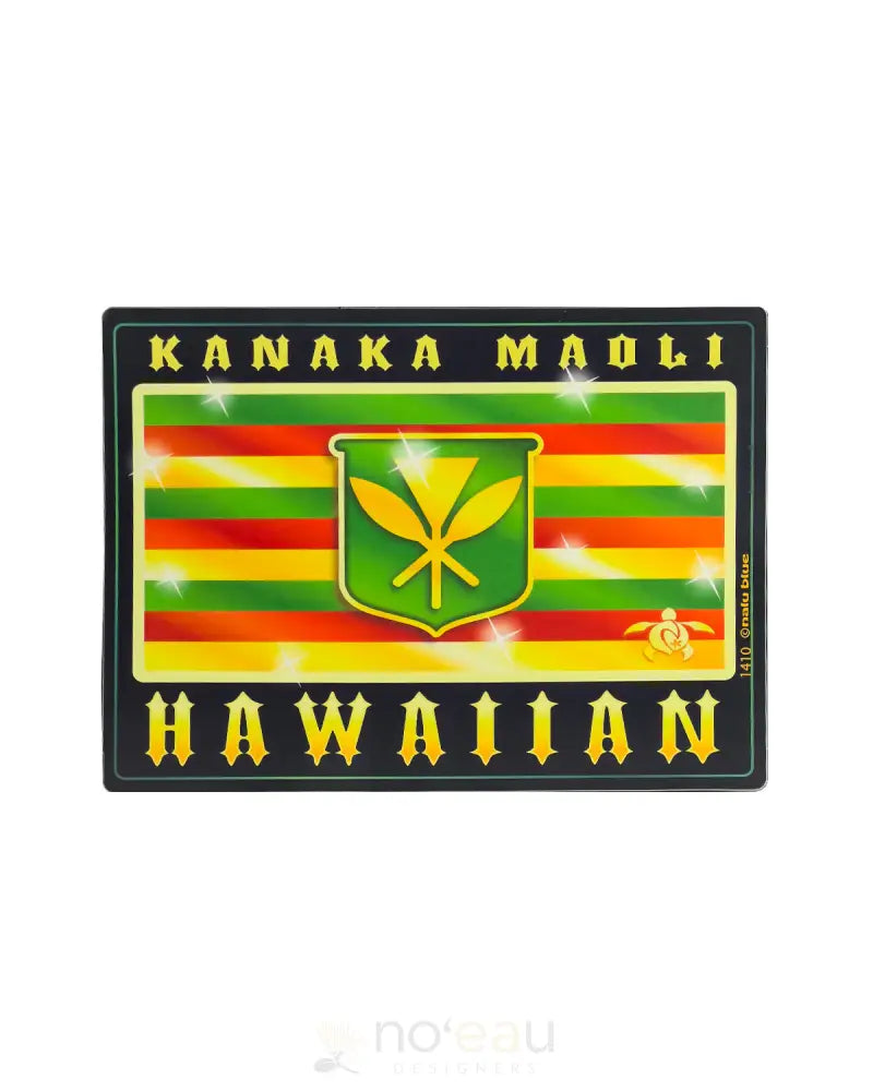 NALU BLUE - Kanaka Maoli Sticker - Noʻeau Designers