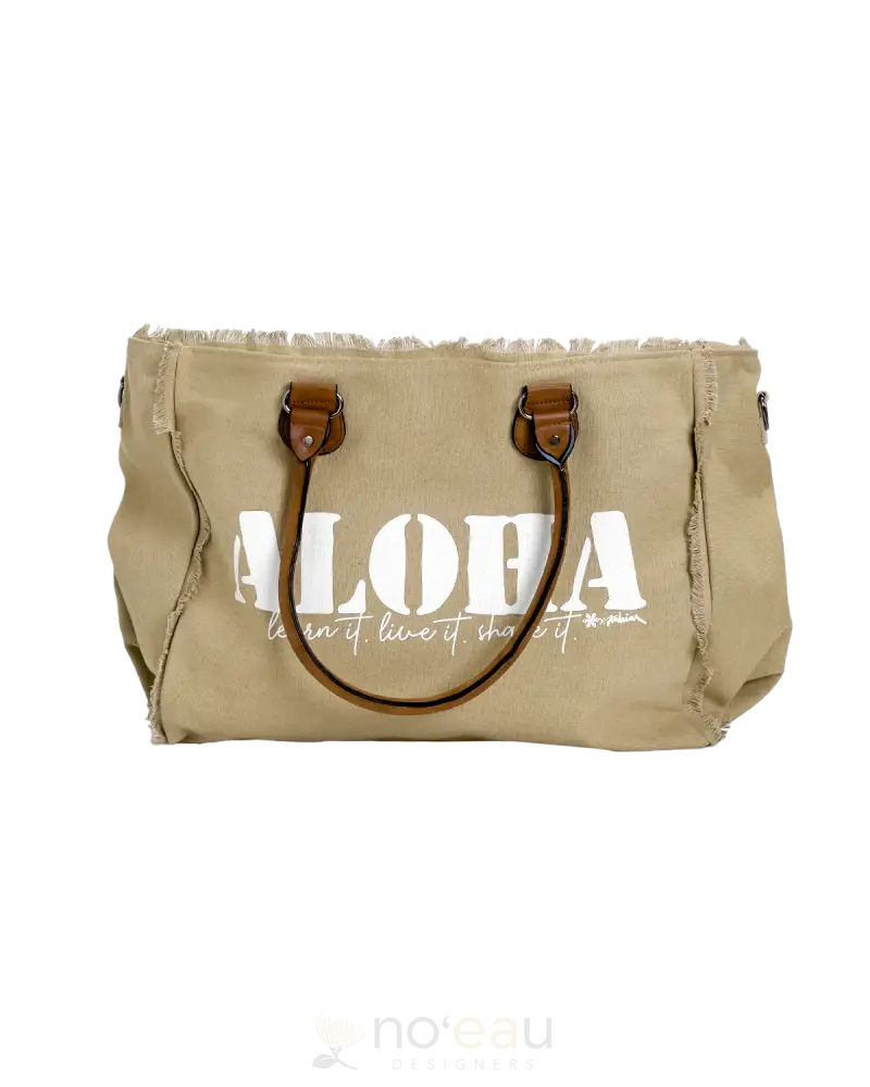 Noe X Kahiau - Aloha Travel Tote Khaki Accessories