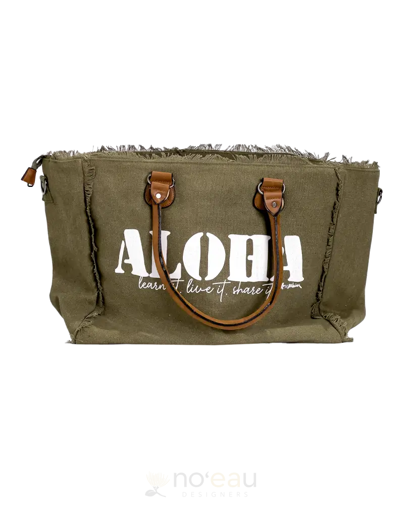 Noe X Kahiau - Aloha Travel Tote Olive Accessories