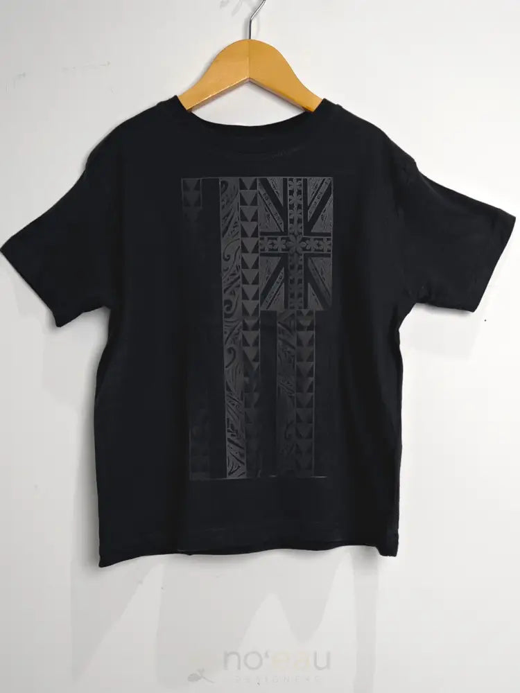 NOE X KAHIAU - Hae Hawaii Keiki Black/Black Tee - Noʻeau Designers