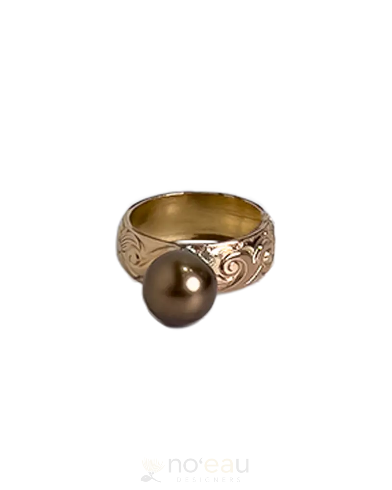 Noeau - 14K Gold Filled Heritage Aaa Tahitian Pearl Rings 5 Jewelry