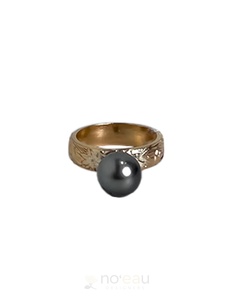 Noeau - 14K Gold Filled Heritage Aaa Tahitian Pearl Rings 6 Jewelry