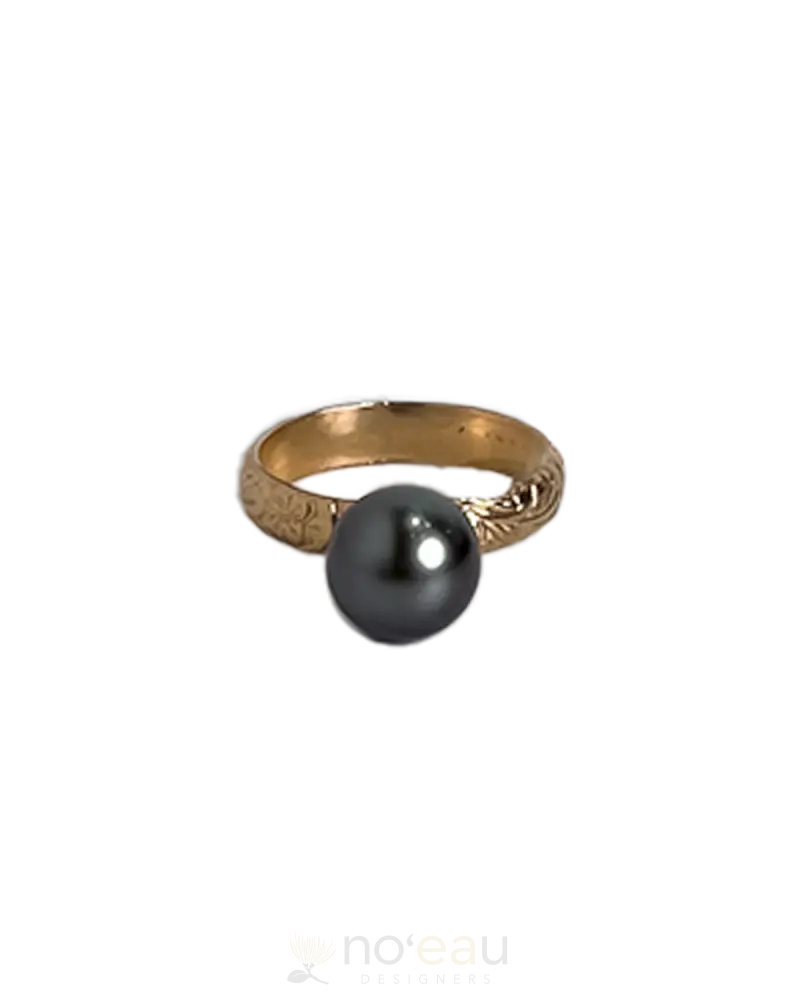 Noeau - 14K Gold Filled Heritage Aaa Tahitian Pearl Rings 7 Jewelry