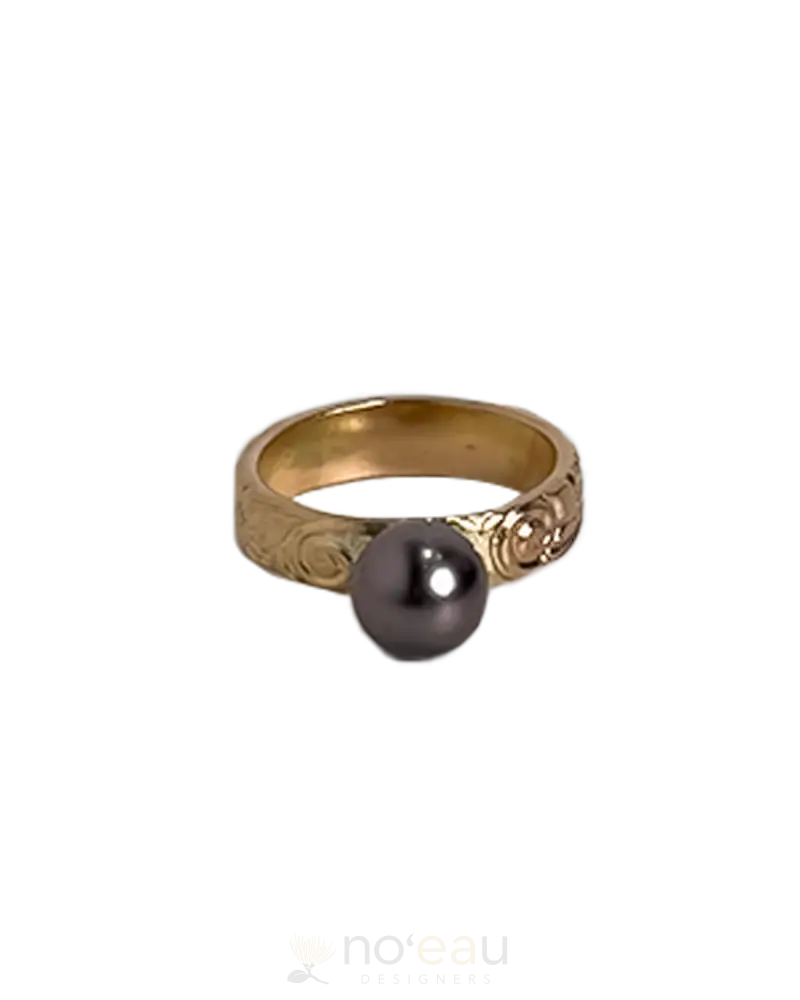 Noeau - 14K Gold Filled Heritage Aaa Tahitian Pearl Rings 8 Jewelry