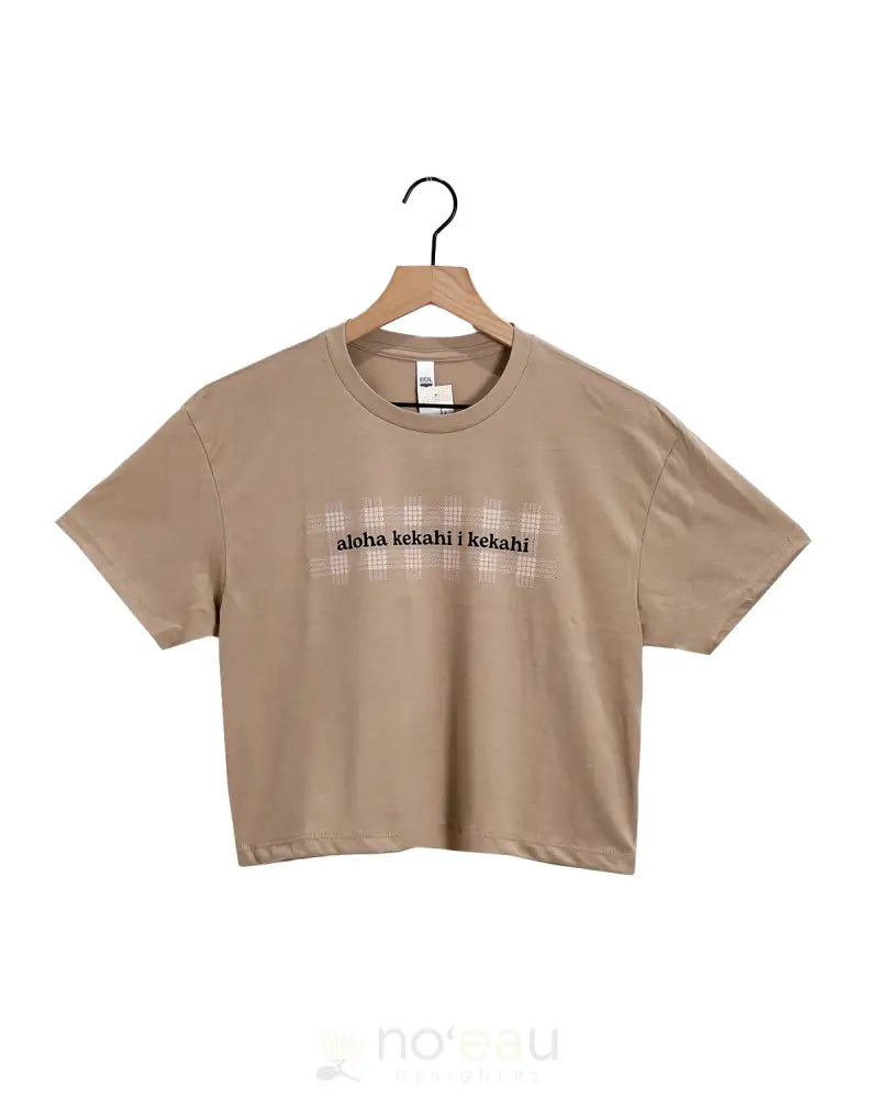 NOEAU - Aloha Kekahi I Kekahi Crop Top Tan & Tan / Small WOMEN’S CLOTHING