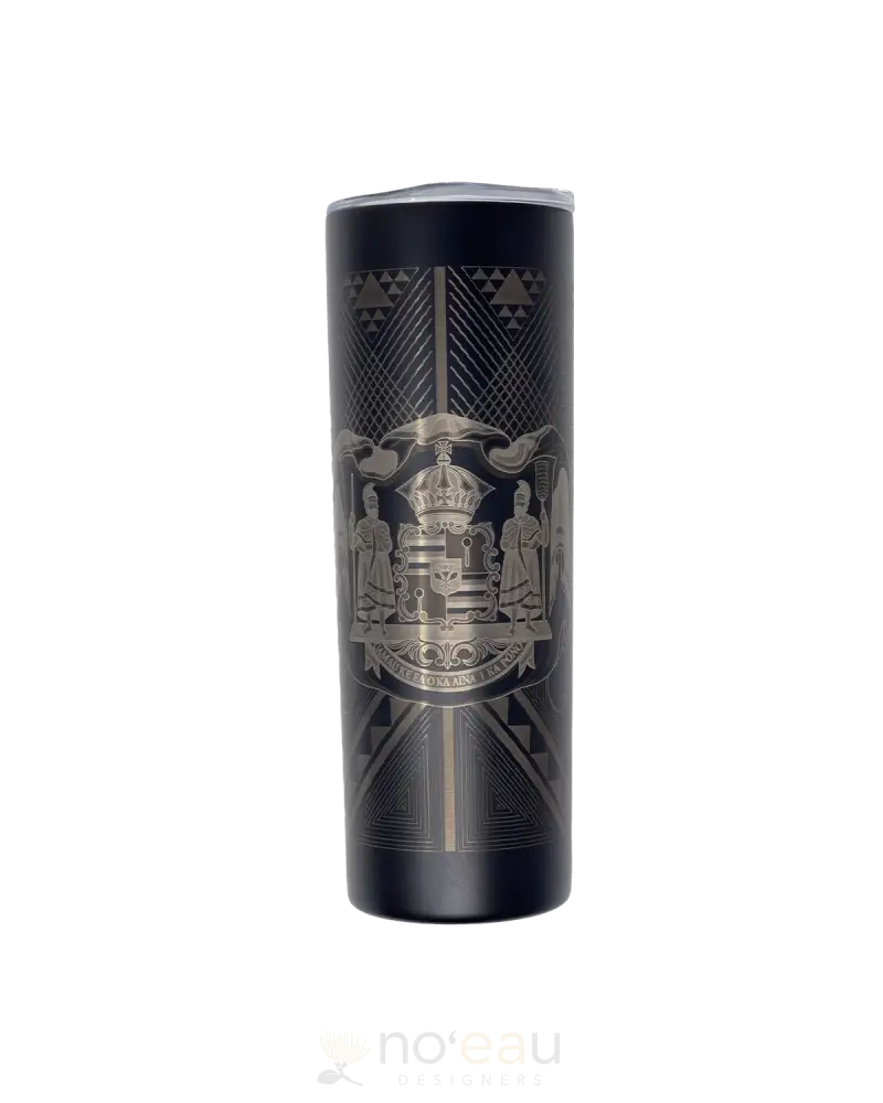 Noeau - Assorted Engraved Coat Of Arms Tumblers Black Home Goods