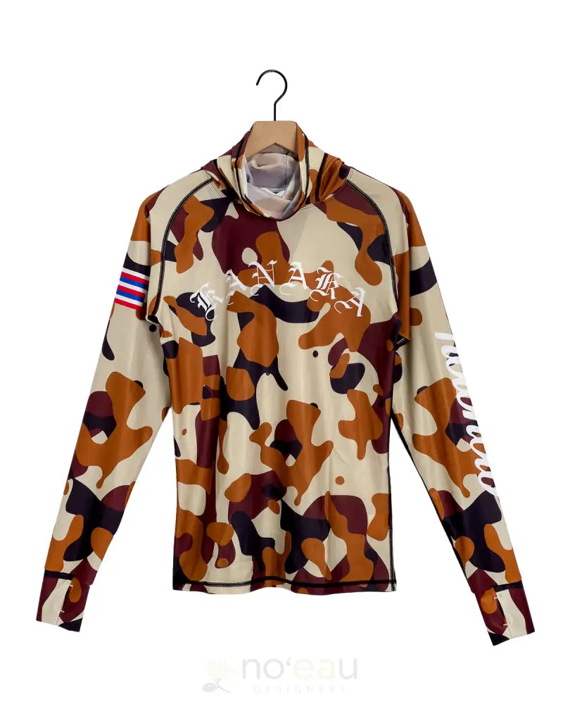 NOEAU - Camo Fishing Hoodie Desert / XXS MEN’S CLOTHING