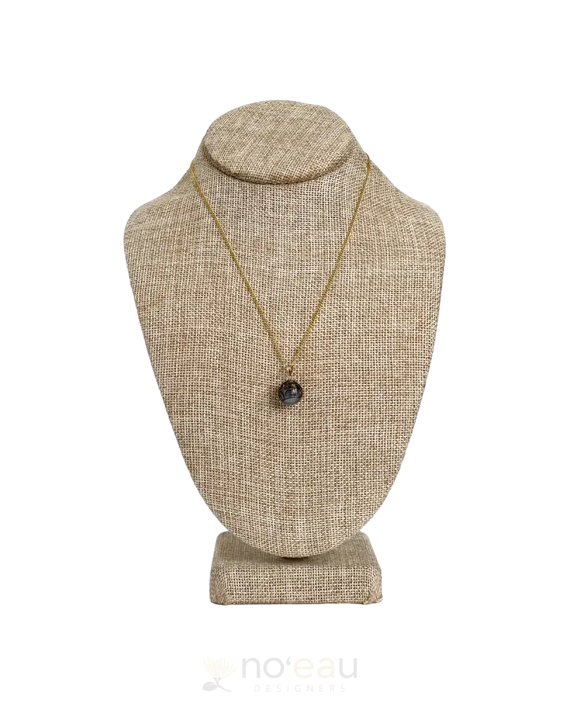 Noeau - Carved Tahitian Pearl On 14K Gold-Filled Necklace 0.4 Inches / 18 Inches Jewelry