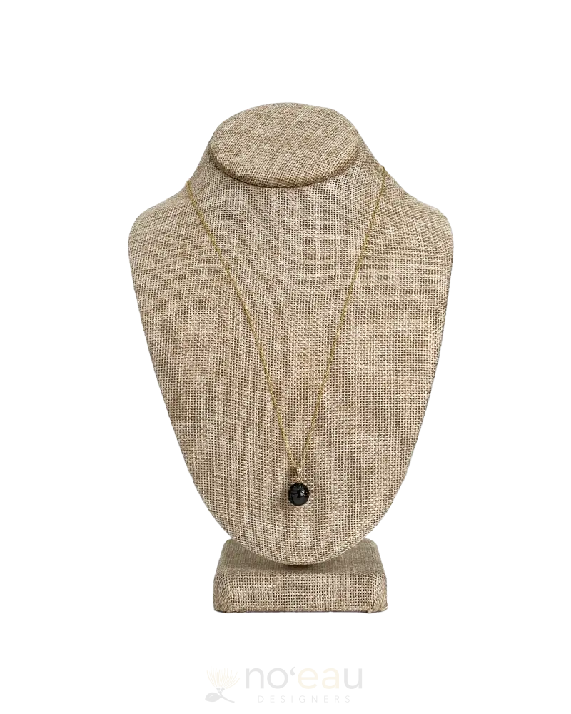 Noeau - Carved Tahitian Pearl On 14K Gold-Filled Necklace 0.4 Inches / 20 Inches Jewelry