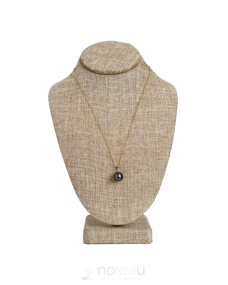 Noeau - Carved Tahitian Pearl On 14K Gold-Filled Necklace 0.4 Inches / 22 Inches Jewelry