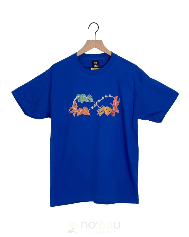 NOEAU DESIGNERS - "He Keiki Aloha Na Mea Kanu" Blue T-Shirts - Noʻeau Designers