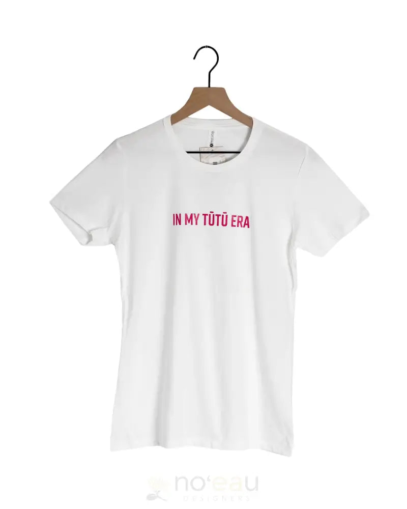 NOEAU DESIGNERS - "In My Tutu Era" White/Pink Womens T-Shirt - Noʻeau Designers
