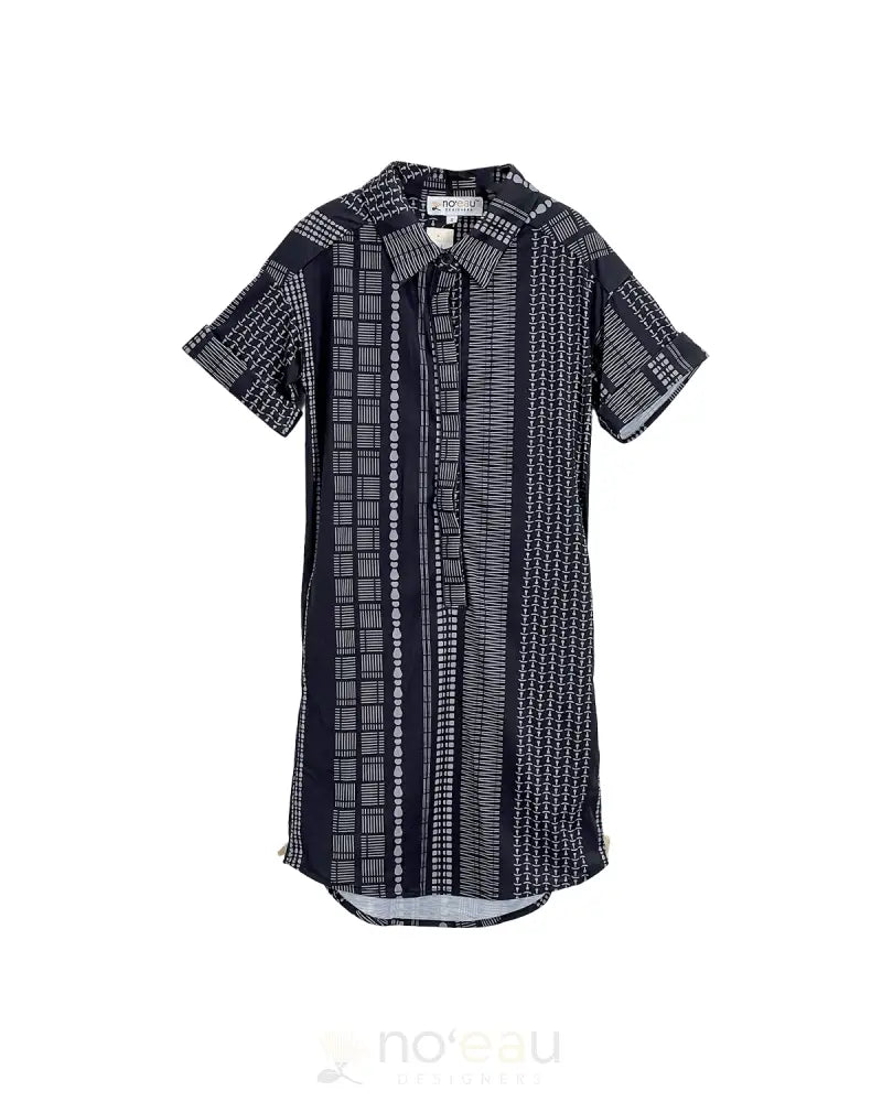 NOEAU DESIGNERS - Pana Kahele Button Down Keiki Dress KID’S CLOTHING