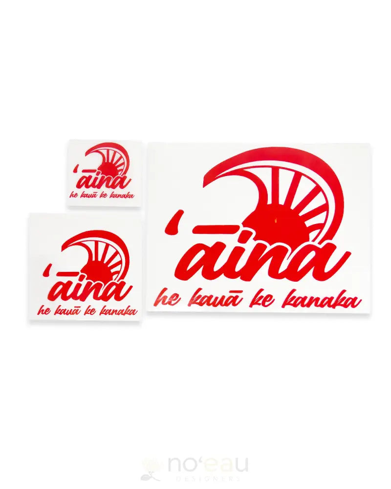 NOEAU DESIGNERS - Red Aina Heat Transfers - Noʻeau Designers