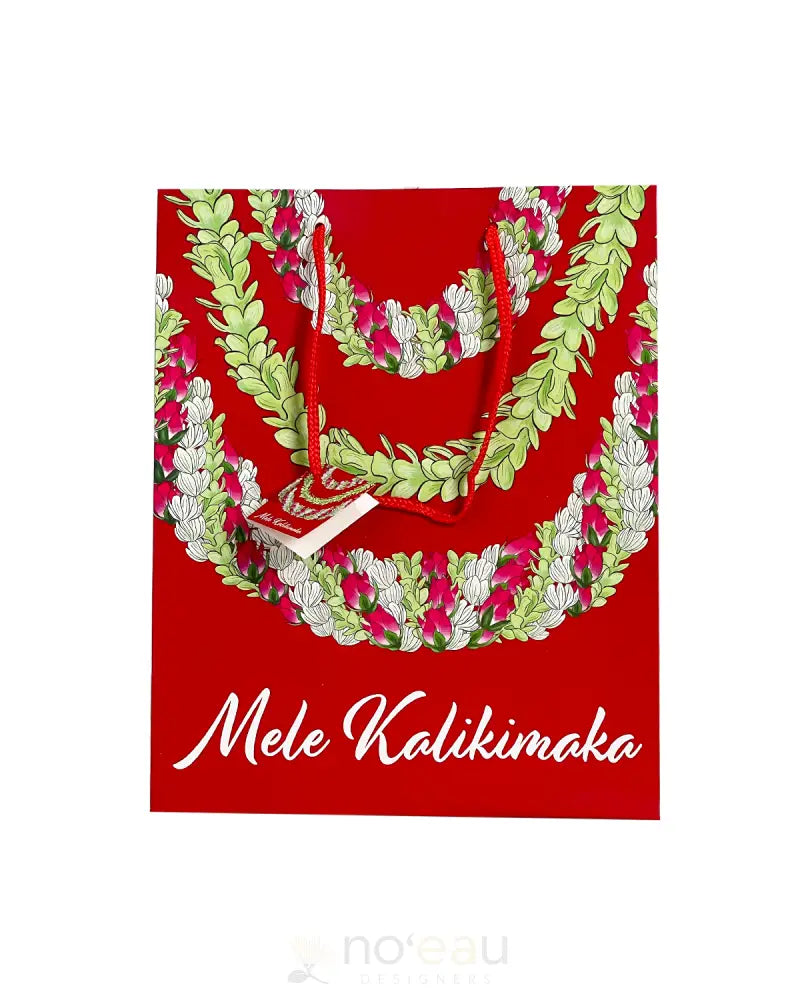 NOEAU - Eke Kalikimaka Large / Rose Bud Lei / Red & Green ACCESSORIES