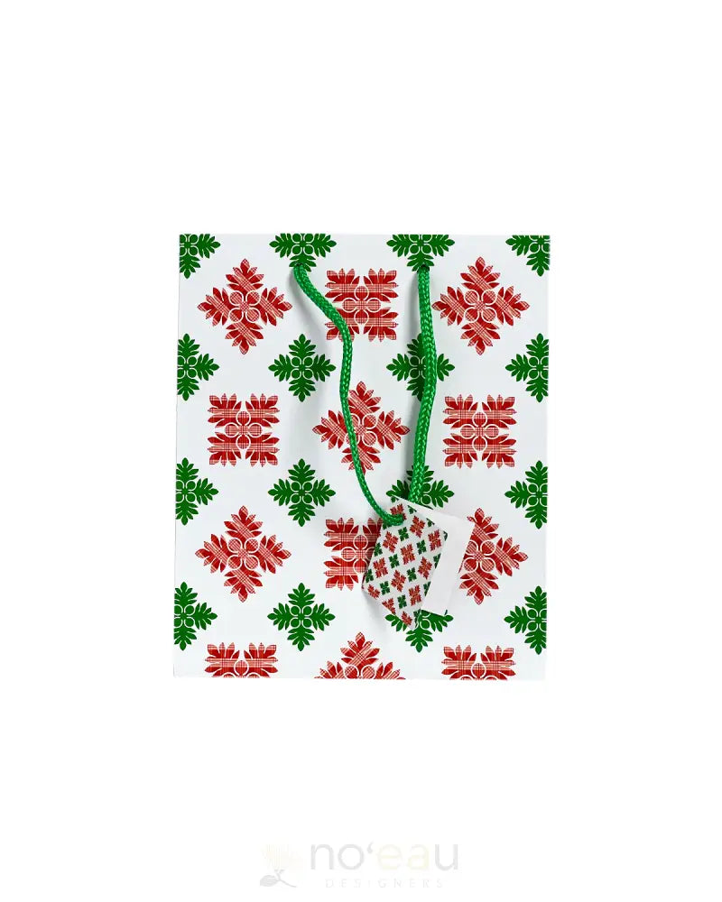 NOEAU - Eke Kalikimaka Medium / Palaka Quilt / Red & Green ACCESSORIES