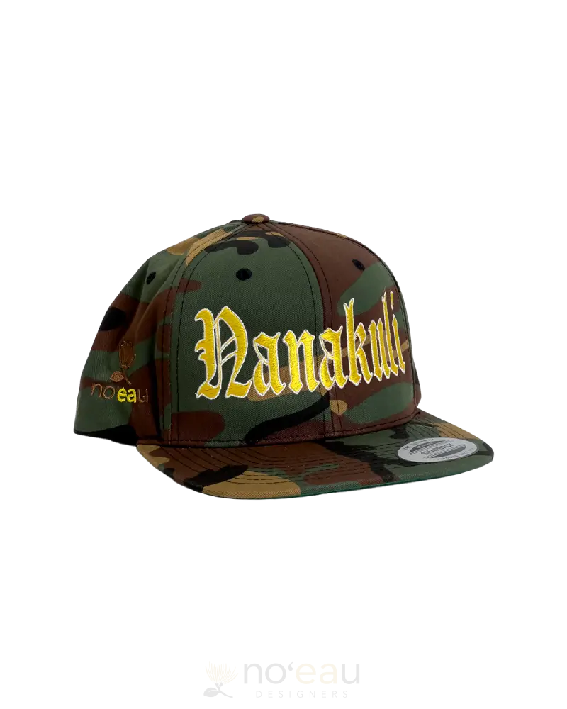 Noeau - Embroidered Nanakuli Classic Hats Camo / Yellow