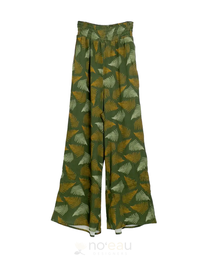 Noeau - Ho’onanea Palapalai Green Pants Women’s Clothing