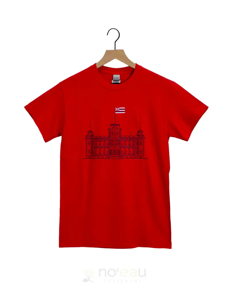NOEAU - ʻIolani Palace T-Shirt Red / Black / Small MEN’S CLOTHING