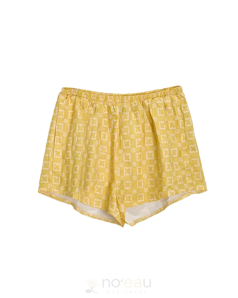 Noeau - Kalo Quilt Palaka Shorts Women’s Clothing