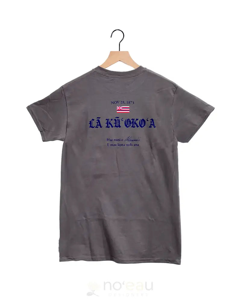 NOEAU - La Kuʻokoʻa ʻ25 Shirts Grey / Bue / Small MEN’S CLOTHING