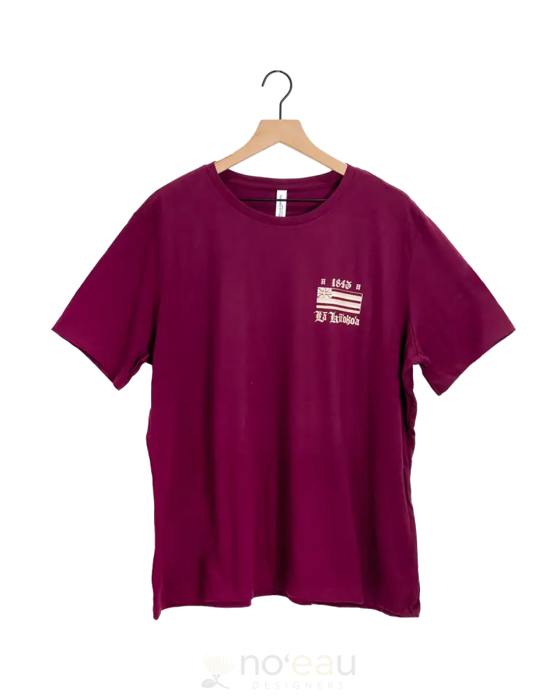 Noeau - Assorted La Kuʻokoʻa Shirts Maroon / Small Men’s Clothing