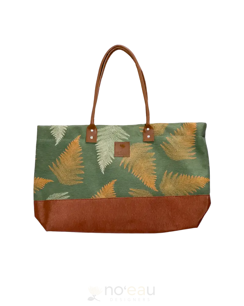 Noeau - Palapalai Tote With Matching Pouch Olive Green Accessories